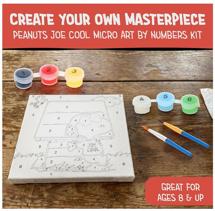 Peanuts Snoopy Joe Cool Micro Art By Numbers Kit - ToyTime