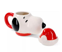 Peanuts Snoopy Santa Molded Mug 14.5oz with Lid - ToyTime