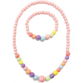 Pearly Pastel Necklace and Bracelet Set - ToyTime