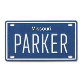 Personalized Mini License Plates Names (A - B) MIssouri - ToyTime