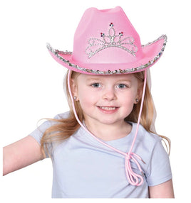 Pink Cowboy Hat with Tiara - ToyTime