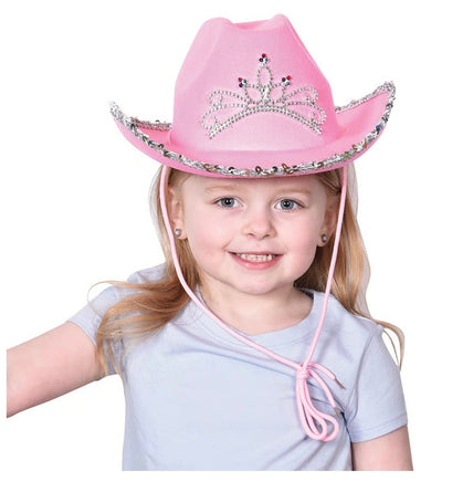 Pink Cowboy Hat with Tiara - ToyTime