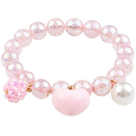 Pink Heart Bobble Bracelet - ToyTime