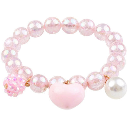 Pink Heart Bobble Bracelet - ToyTime