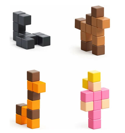 PIXIO Surprise Creatures Magnetic Blocks assortment - ToyTime