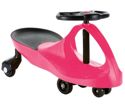 Plasma Car Rose Pink Body Black Accents Inertia and Movement Powered Ride - ToyTime