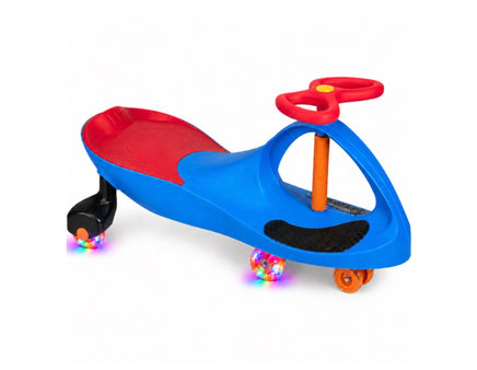 Plasma Glow Light Up Wheels Blue Body Red Accent Inertia and Movement Powered Ride - ToyTime