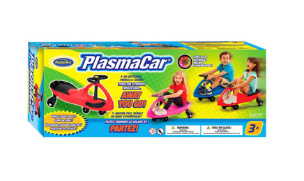 Plasma Glow Light Up Wheels Green Body Blue Accent Inertia and Movement Powered Ride - ToyTime