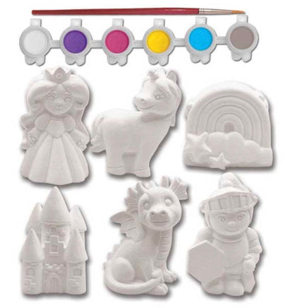 Plaster Paint Kit 6 piece Fairytale Friends - ToyTime