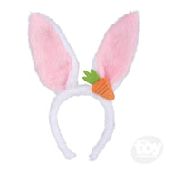 Plush Bunny Ears With Carrot Assortment - ToyTime