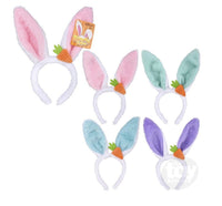 Plush Bunny Ears With Carrot Assortment - ToyTime