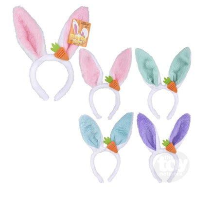 Plush Bunny Ears With Carrot Assortment - ToyTime