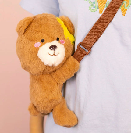 Plush Crossbody Bag Honey Bear - ToyTime