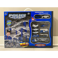 Police Car Metal Classic Track Set 68 PCS - ToyTime