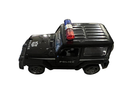 Police Car Pull back die - cast door open function 1:32 - ToyTime