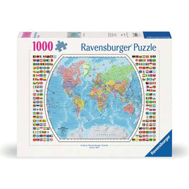 Political world map 1000pc puzzle - ToyTime