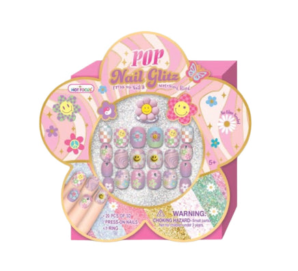 Pop Nail Glitz Groovy Flower - ToyTime