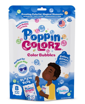 Poppin Colors Blazin Blue Bubbles Party Favors - ToyTime