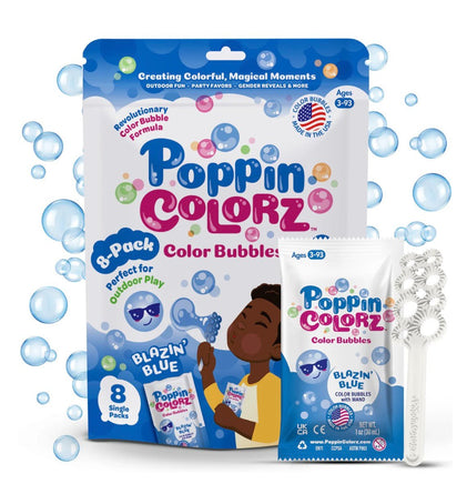 Poppin Colors Blazin Blue Bubbles Party Favors - ToyTime