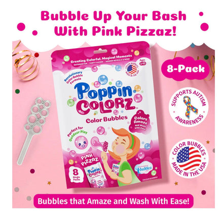 Poppin Colors Pink Pizzaz Bubbles Party Favors - ToyTime