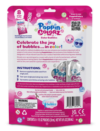 Poppin Colors Pink Pizzaz Bubbles Party Favors - ToyTime