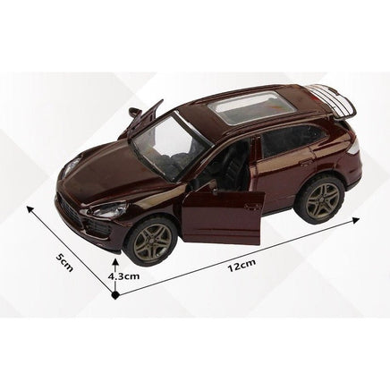 Porsche Cayenne Pull back die cast car, 3 door open function 1:32 - ToyTime