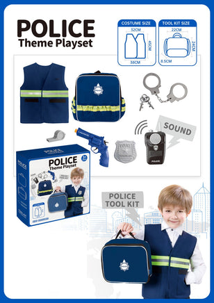 Pretend Play Police Theme Playset - ToyTime