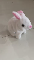 Kawaii Rabbit Simulation Stuffed Animals Bunny Toy Jumping, Barking Rabbit Electronic