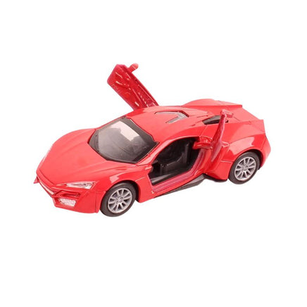 Pull back Alloy die - cast metal LYKAN car, door open function 1:32 - ToyTime