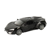 Pull back Alloy die - cast metal LYKAN car, door open function 1:32 - ToyTime