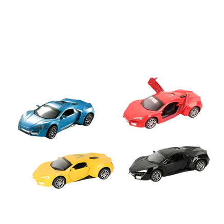 Pull back Alloy die - cast metal LYKAN car, door open function 1:32 - ToyTime