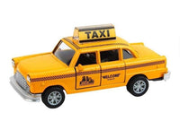 Pull back Alloy Die cast Taxi car Four open door function 1:32 - ToyTime
