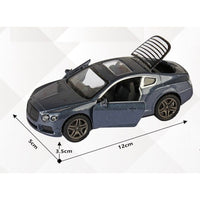 Pull back die cast car - Bentley , 3 door open function 1:32 - ToyTime