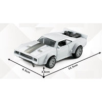 Pull back die - cast metal Dodge car, door open function 1:32 - ToyTime