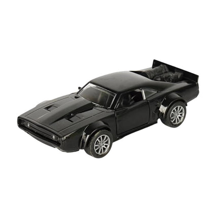 Pull back die - cast metal Dodge car, door open function 1:32 - ToyTime