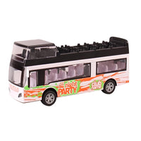 Pull back die - cast metal double - decker bus, door open function - ToyTime