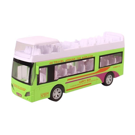 Pull back die - cast metal double - decker bus, door open function - ToyTime