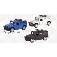 Pull back die - cast metal hummer Top car, door open function 1:32 - ToyTime