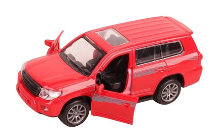 Pull back die - cast metal Land Cruiser 2016 car, door open function 1:32 - ToyTime