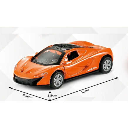 Pull back die - cast metal McLaren car, door open function 1:32 - ToyTime