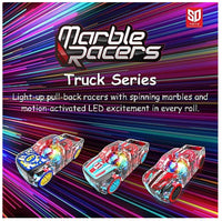 Pull Back Marble Racer Pickup Truck Light Up - ToyTime