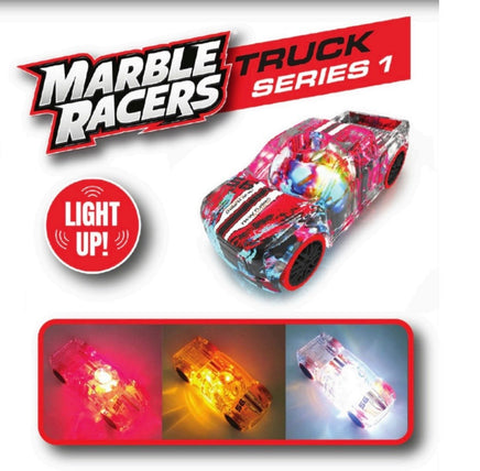 Pull Back Marble Racer Pickup Truck Light Up - ToyTime