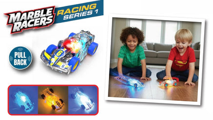 Pull Back Marble Racers Series 1 Open Wheel Racer Assort - ToyTime