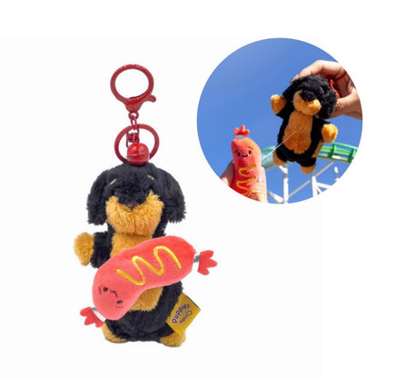 Pull On Me Weiner and Sausage KeyChain - ToyTime