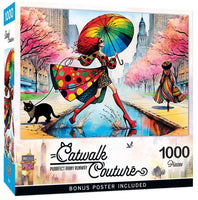 Purrfect Rainy Runway 1000pc Puzzle - ToyTime