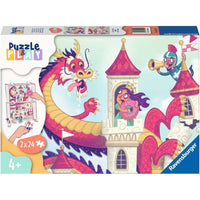 Puzzle and play Donut Dragon 2x24pc - ToyTime