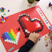 Puzzle By Numbers Hearts..@Plus Plus - ToyTime