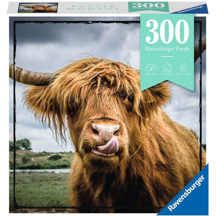 Puzzle Moments: Highland Cattle 300 pc Puzzle - ToyTime