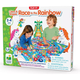 Race to the Rainbow color and shapes - ToyTime