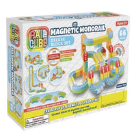 RailCube Magnetic Monorail Deluxe Block Set - ToyTime